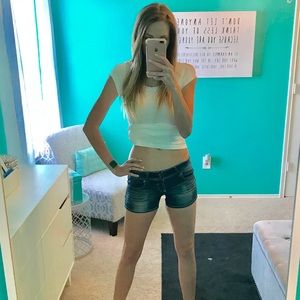 Stretchy Jean Shorts